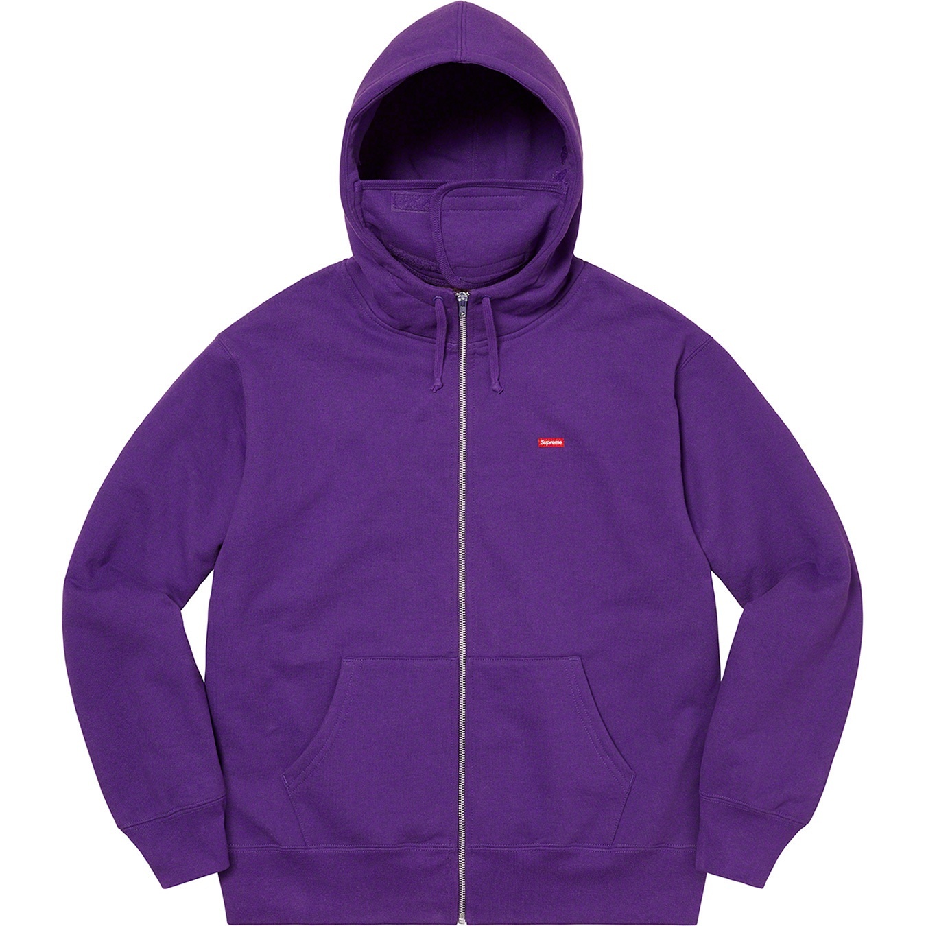 Small Box Facemask Zip Up Hooded Sweatshirt view 7